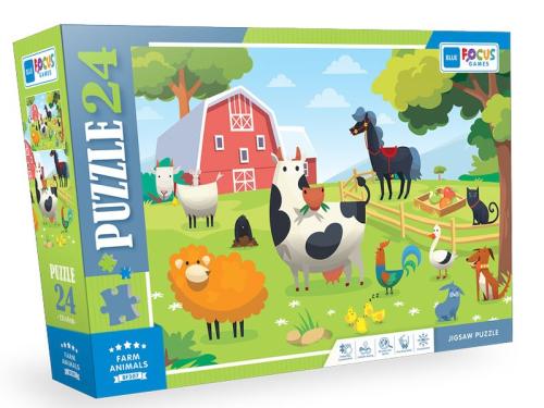 Blue Focus Farm Anımals (Çiftlik Hayvanları) - 24 Parça