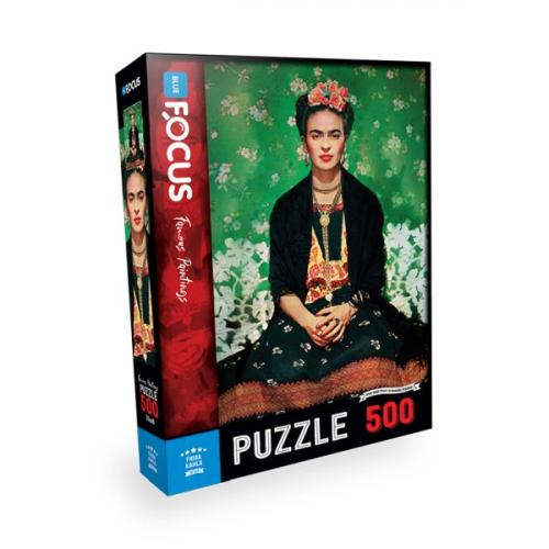 Kurye Kitabevi - Blue Focus Frida Kahlo -Puzzle 500 Parça