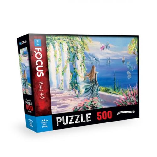 Kurye Kitabevi - Blue Focus Lonely Girl (Yalnız Kız) - Puzzle 500 Parç