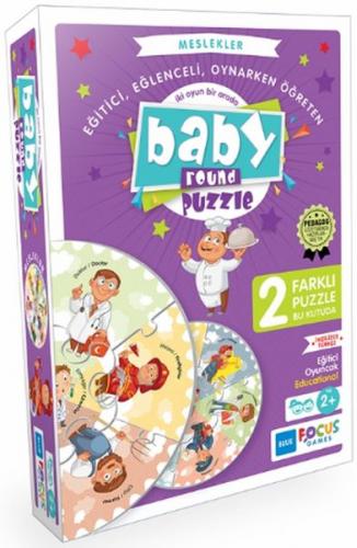 Blue Focus Meslekler - Baby Round Puzzle