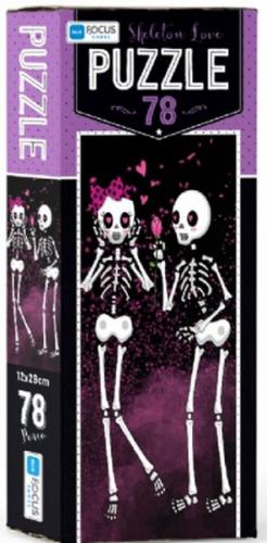Kurye Kitabevi - Blue Focus Skeleton Love Puzzle 78 Parça