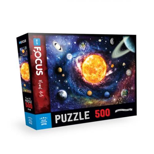 Kurye Kitabevi - Blue Focus Solar System (Güneş Sistemi) - Puzzle 500 