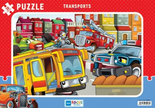 Kurye Kitabevi - Blue Focus Transports Taşıtlar Puzzle 30 Parça