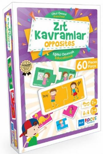 Blue Focus Zıt Kavramlar Opposites - Eğitici Oyunlar 60 Parça