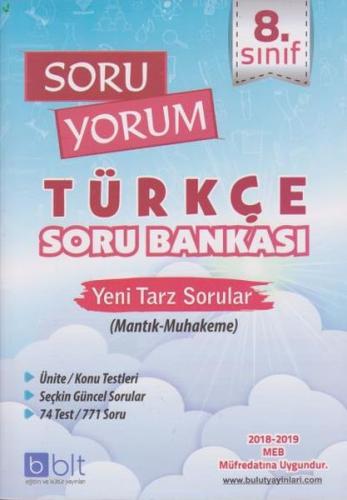 Kurye Kitabevi - Bulut Eğitim 8. Sınıf Soru Yorum Türkçe Soru Bankası-