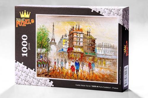 Cadde Sokak Serisi - Paris Caddeleri - Fransa (1000 Parça Puzzle) SK05-M