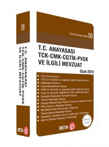 Kurye Kitabevi - Cep Kanunlar Serisi 08 - T.C. Anyasasi TCK-CMK-CGTIK-
