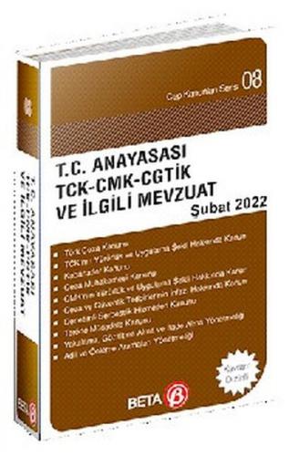 Kurye Kitabevi - Cep Kanunlar Serisi 08 T.C. Anyasası TCK CMK CGTİK PV