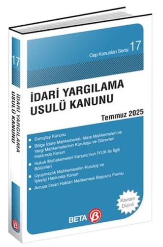 Cep Kanunları Serisi 17 - İdari Yargılama Usulü Kanunu  (Yeni)