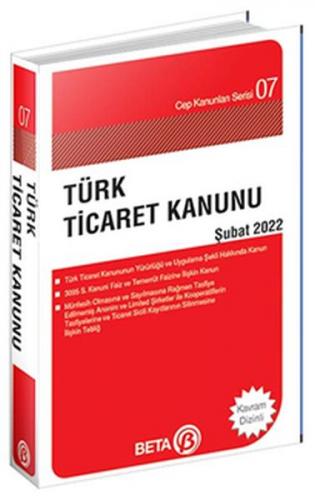 Kurye Kitabevi - Cep Kanunu Serisi 07 Türk Ticaret Kanunu