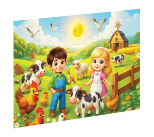 Çiftlik Ahşap Puzzle - Münzevi Kitabevi