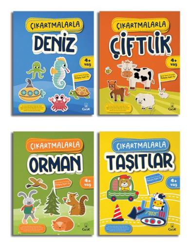 Çıkartmalarla Etkinlik Serisi (4Kitap) - Münzevi Kitabevi