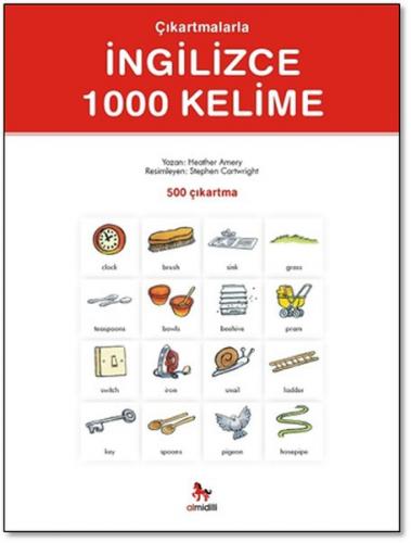 Çıkartmalarla İngilizce 1000 Kelime (500 Çıkartma) - Münzevi Kitabevi