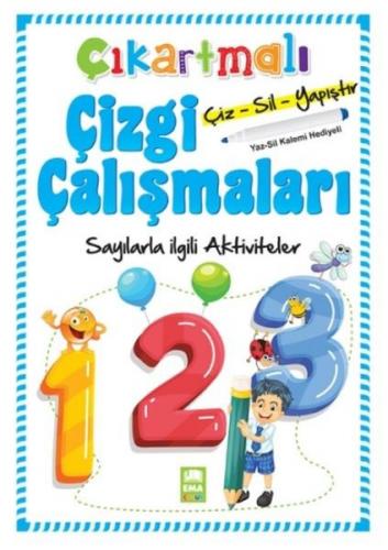 Çıkartmalı Çizgi Çalışmaları-Sayılarla ilgili Aktiviteler