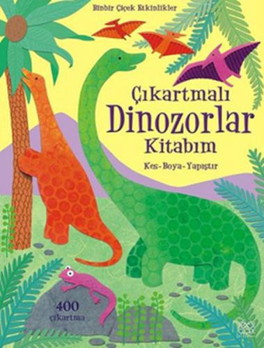 Çıkartmalı Dinozorlar Kitabım / Kes - Boya - Yapıştır - Münzevi Kitabe