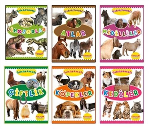 Çıkartmalı Hayvanlar Serisi (6 Kitap Takım)