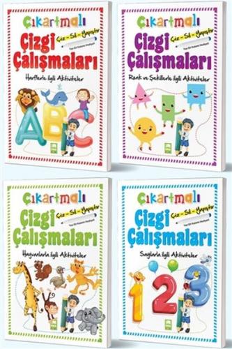 Çiz-Sil-Yapıştır Çıkartmalı Çizgi Çalışmaları Seti