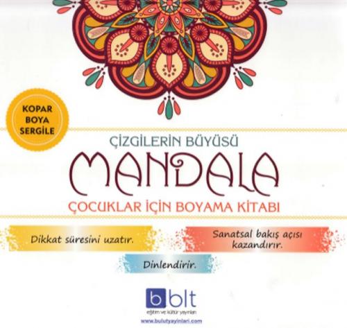 Kurye Kitabevi - Çizgilerin Büyüsü-Mandala Çocuklar İçin Boyama Kitabı