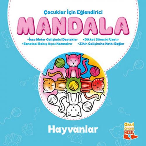 Çocuklar İçin Eğlendirici Mandala - Hayvanlar