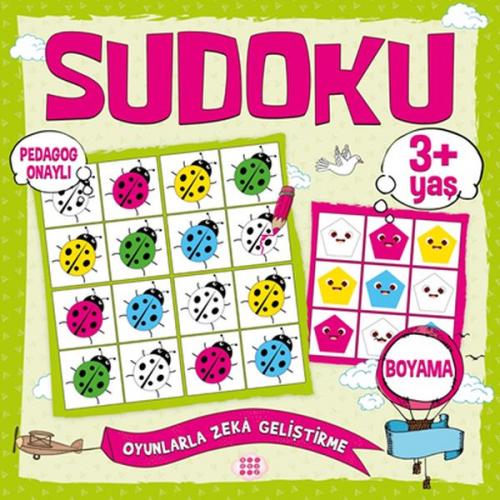 Kurye Kitabevi - Çocuklar İçin Sudoku - Boyama (3+ Yaş)