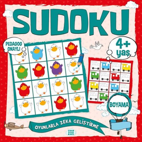 Kurye Kitabevi - Çocuklar İçin Sudoku - Boyama (4+ Yaş)