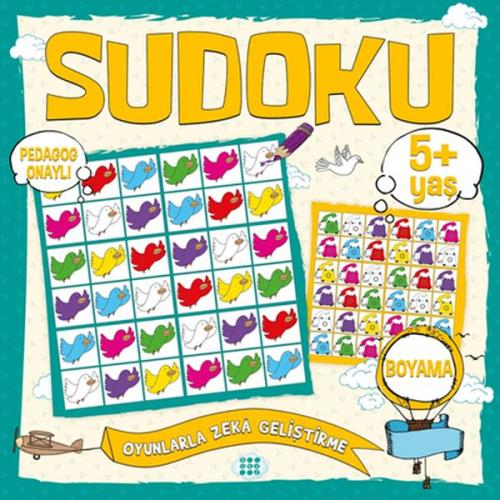 Kurye Kitabevi - Çocuklar İçin Sudoku - Boyama (5+ Yaş)