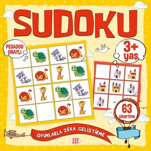 Kurye Kitabevi - Çocuklar İçin Sudoku - Çıkartmalı (3+ Yaş)