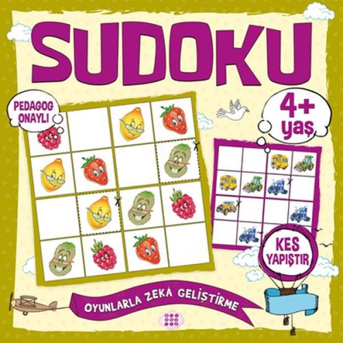 Kurye Kitabevi - Çocuklar İçin Sudoku - Kes Yapıştır (4+ Yaş)