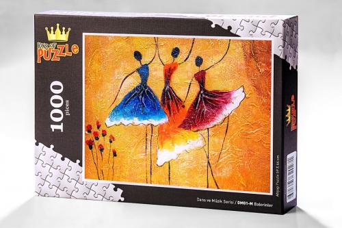 Kurye Kitabevi - Dans ve Müzik Serisi - Balerinler 1000 Parça Puzzle