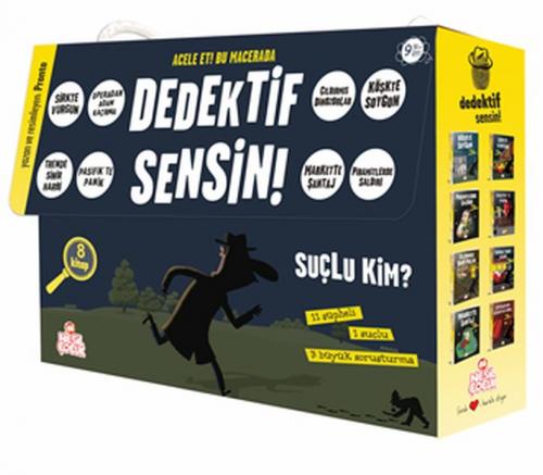Dedektif Sensin İki Seri Bir Arada (8 Kitap) - Münzevi Kitabevi
