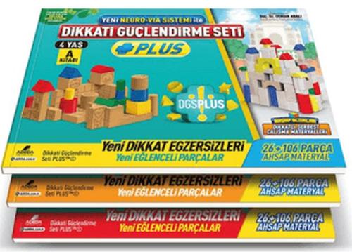 Dikkati Güçlendirme Seti Plus 4 Yaş Kitap - Münzevi Kitabevi