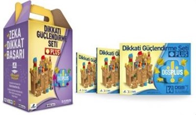 Dikkati Güçlendirme Seti Plus 7 Yaş (3 Kitap+112 Parça Ahşap Materyal Metal Kutu)