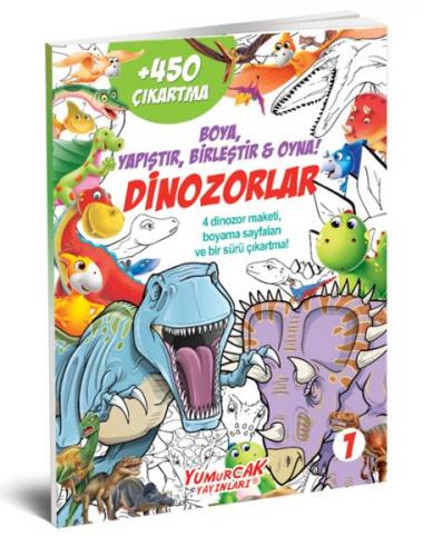 Dinozorlar 450 Çıkartma Kitabı - 1
