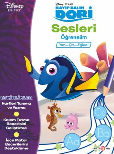 Kurye Kitabevi - Disney Kayıp Balık Dori Sesleri Öğrenelim Yaz-Çiz-Eğl