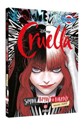 Kurye Kitabevi - Dısney Manga Cruella Siyah Beyaz ve Kırmızı