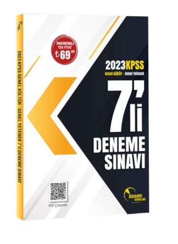 Kurye Kitabevi - Doktrin Yayınları 2023 KPSS Genel Kültür Yetenek 7 li