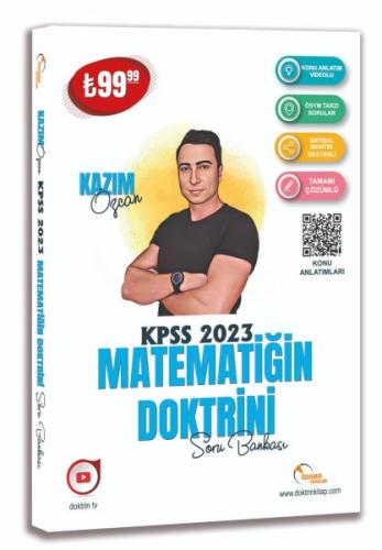 Kurye Kitabevi - Doktrin Yayınları 2023 KPSS Matematik Soru Bankası (T