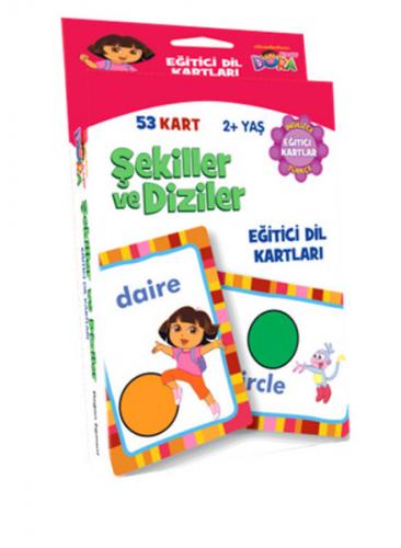 Kurye Kitabevi - Dora Şekiller ve Diziler Eğitici Dil Kartları