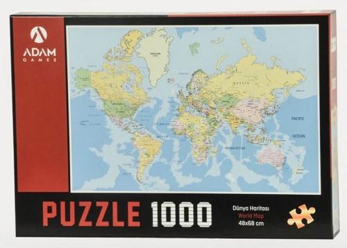 Kurye Kitabevi - Dünya Haritası 1000 Parça Puzzle