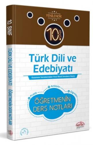 Kurye Kitabevi - Editör 10.Sınıf Türk Dili ve Edebiyatı Öğretmenin Der