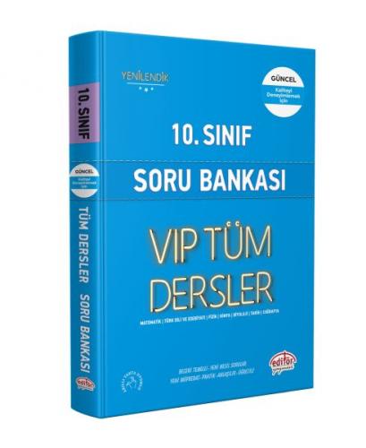 Kurye Kitabevi - Editör 10. Sınıf VIP Tüm Dersler Soru Bankası Mavi Ki