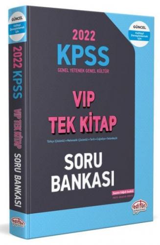 Kurye Kitabevi - Editör 2022 KPSS Genel Yetenek - Genel Kültür VIP Tek