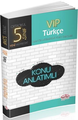 Editör - 5. Sınıf VIP Türkçe Konu Anlatımlı