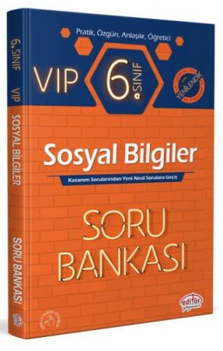 Kurye Kitabevi - Editör 6. Sınıf VIP Sosyal Bilgiler Soru Bankası (YEN