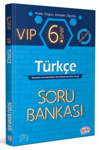 Kurye Kitabevi - Editör 6. Sınıf VIP Türkçe Soru Bankası (YENİ)