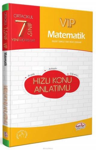 Editör 7. Sınıf VIP Matematik Hızlı Konu Anlatımlı (Yeni)