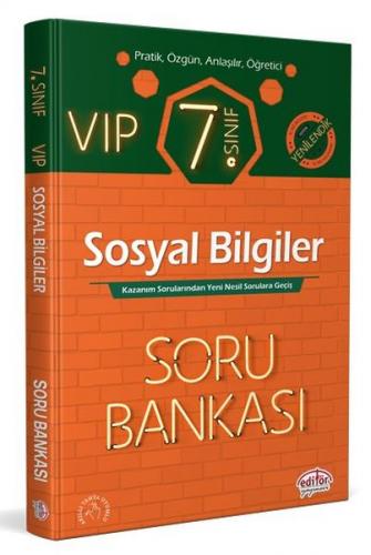 Kurye Kitabevi - Editör 7. Sınıf VIP Sosyal Bilgiler Soru Bankası