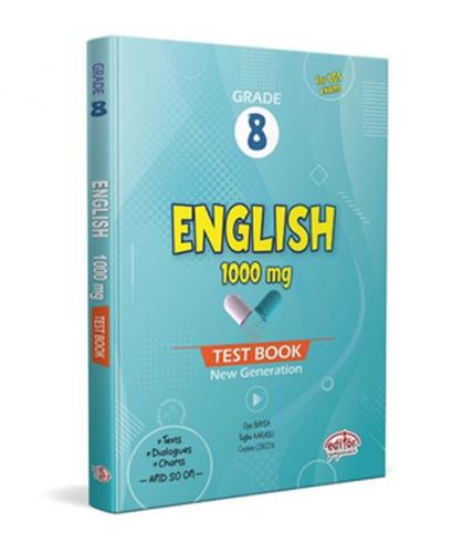 Kurye Kitabevi - Editör 8 Grade English 1000 mg Test Book