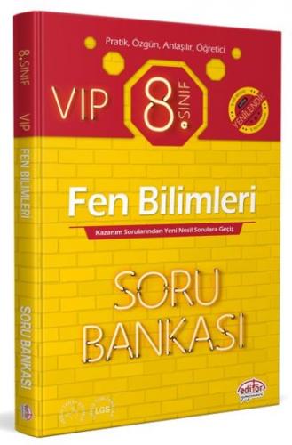 Kurye Kitabevi - Editör 8. Sınıf VIP Fen Bilimleri Soru Bankası