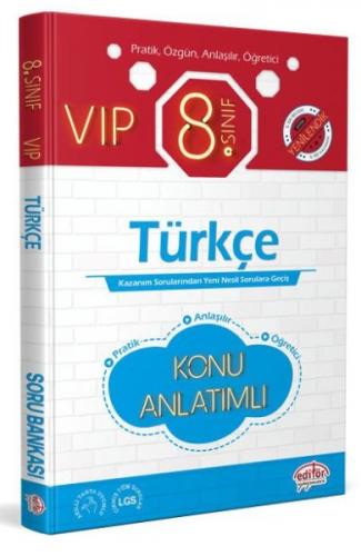 Kurye Kitabevi - Editör 8. Sınıf VIP Türkçe Konu Anlatımı